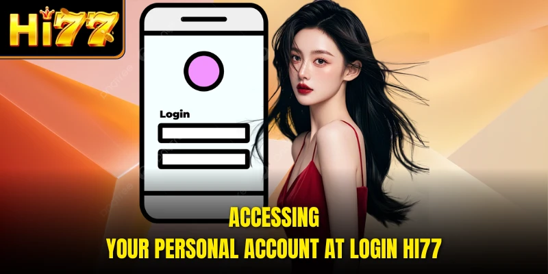 Accessing your personal account at login HI77