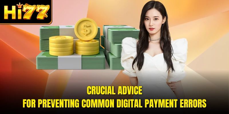 Crucial advice for preventing common digital payment errors