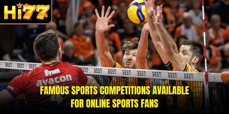 Famous sports competitions available for online sports fans